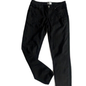 Paige Verdugo Ultra Skinny Mid-Rise Jeans In Black Overdye Size 30 inseam 29”